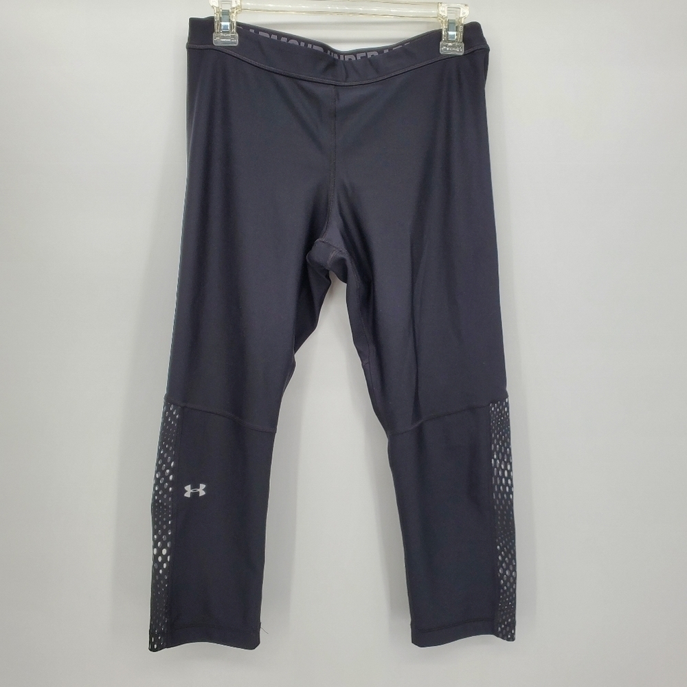 Under Armour compression heat gear crop leggings women's size large